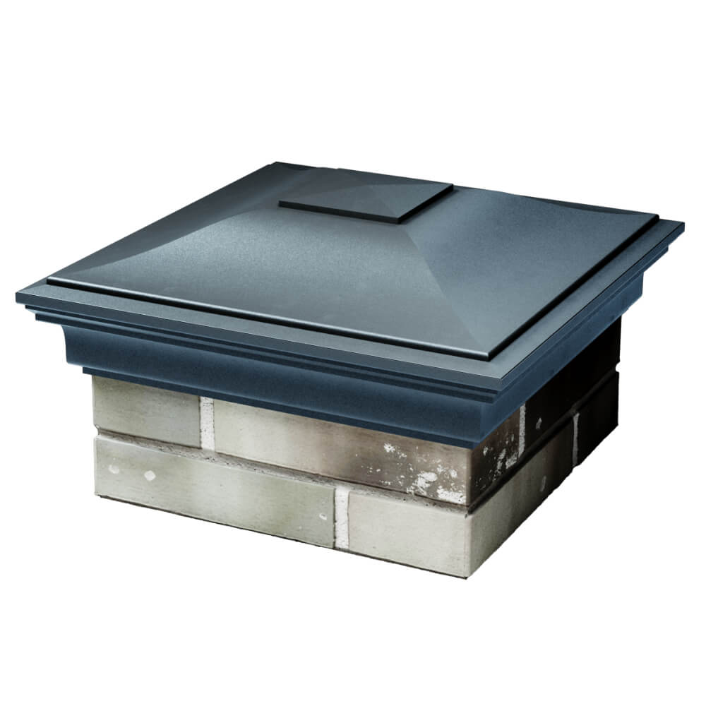 Колпак Zking Монблан Серый на столб 1.5х1.5 кирпича (385х385мм) в Вельске фото