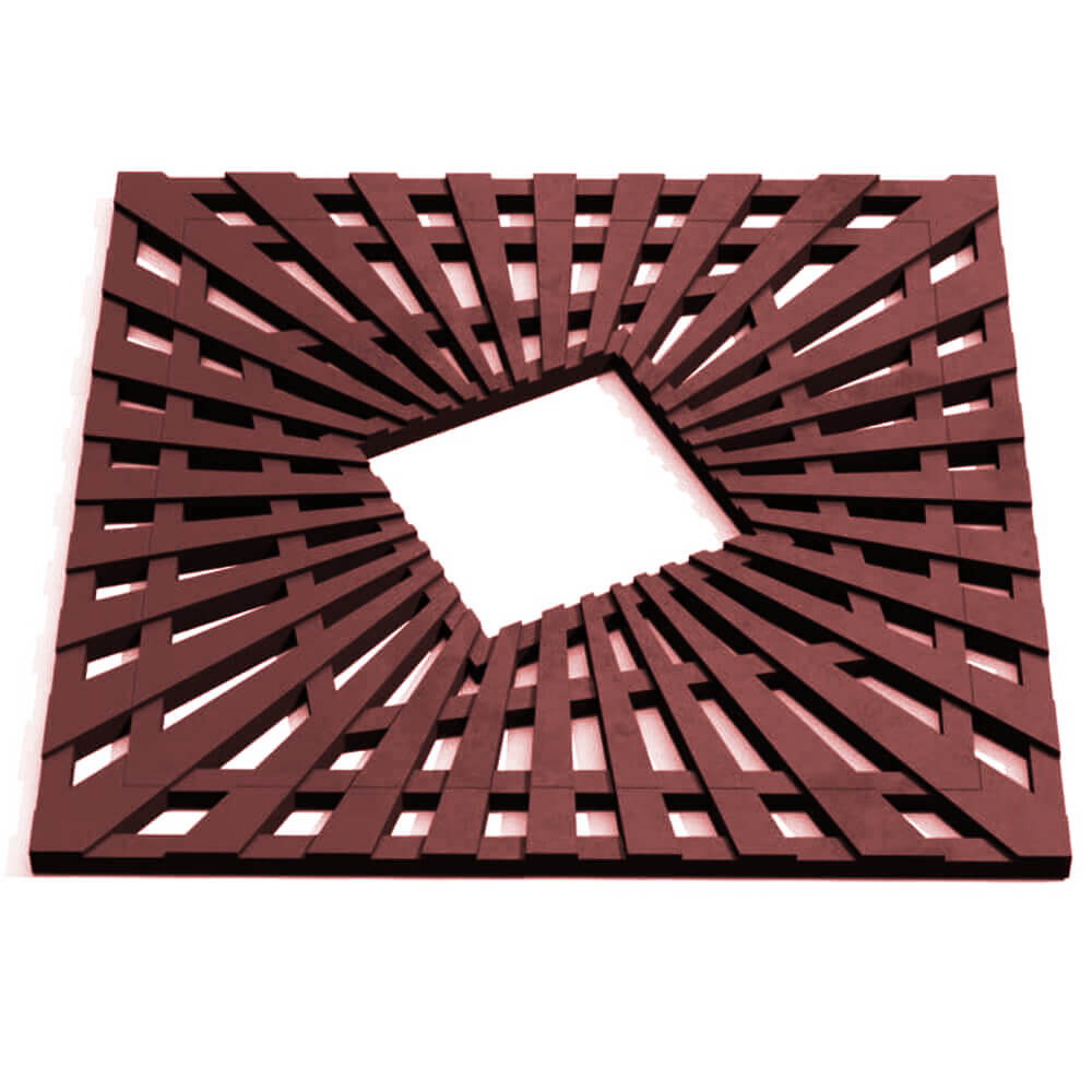 Приствольная решетка для дерева ZKING ATMOSPHERE 1.2х1.2м Коричневая Вельск фото