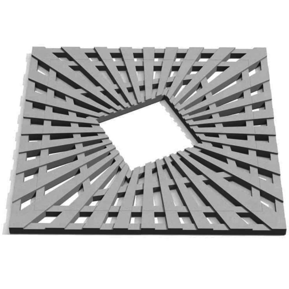 Приствольная решетка для дерева ZKING ATMOSPHERE 1.2х1.2м Серая Вельск фото