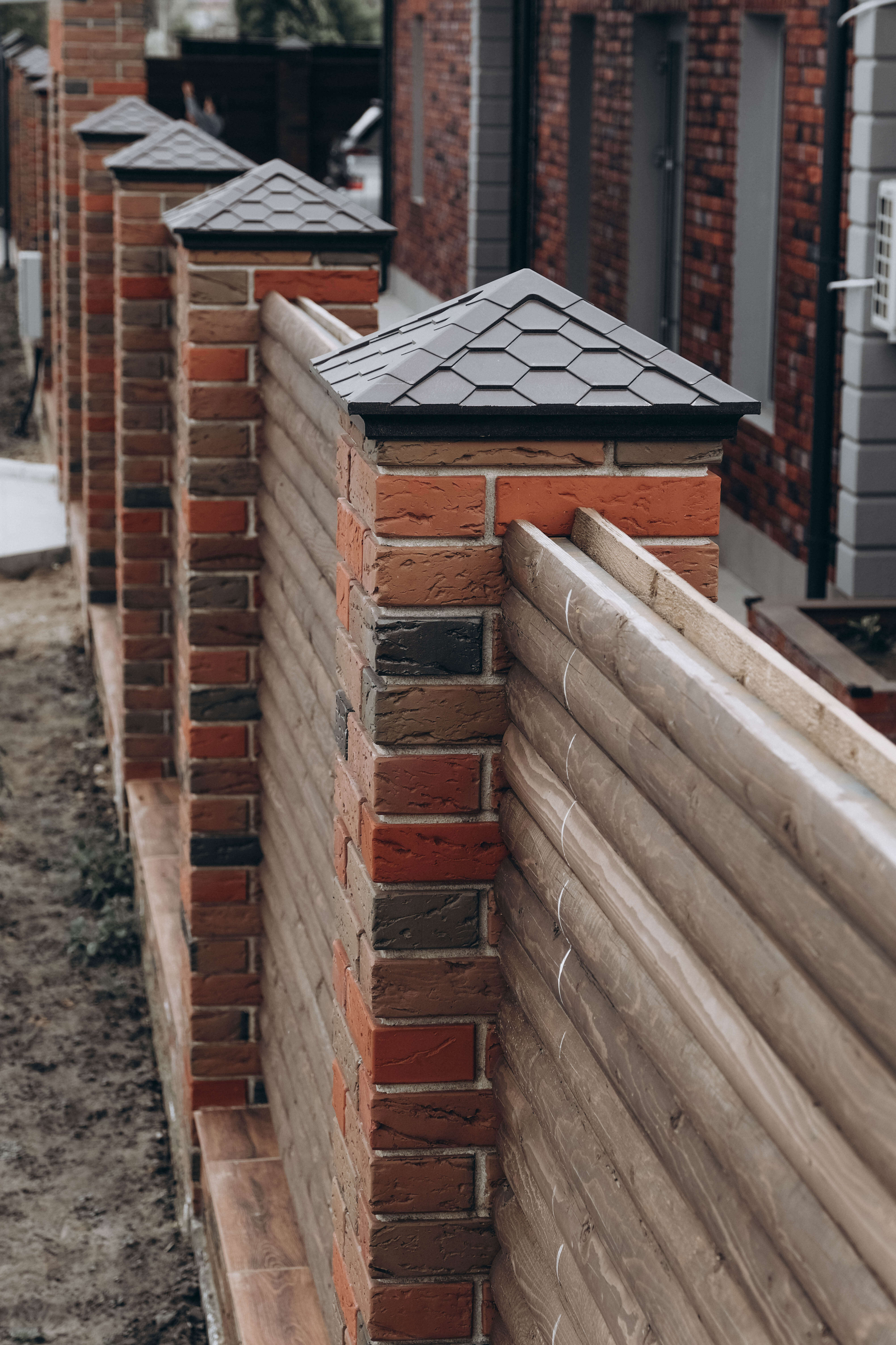 Колпак Zking Эверест Коричневый на столб 1.5х1.5 кирпича (390х390мм) в Вельске фото