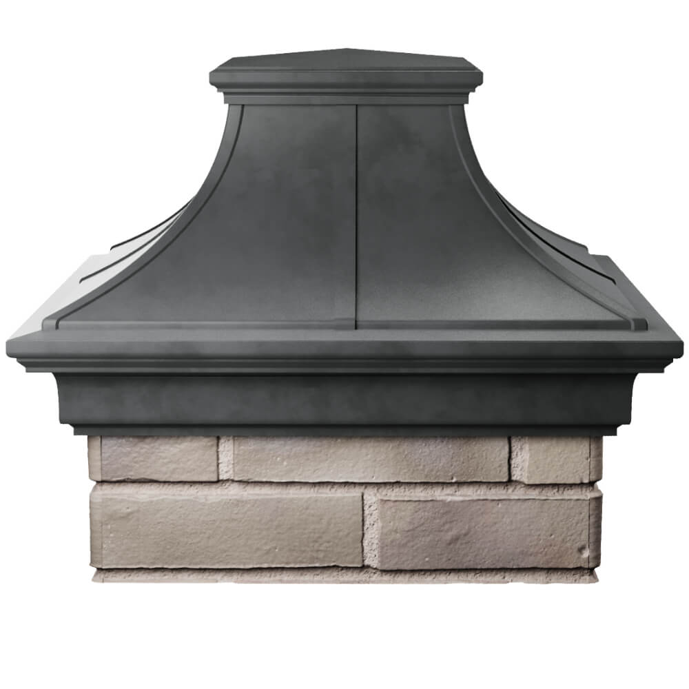 Колпак Zking Монблан Премиум Серый на столб 1.5х1.5 кирпича (385х385мм) Вельск фото