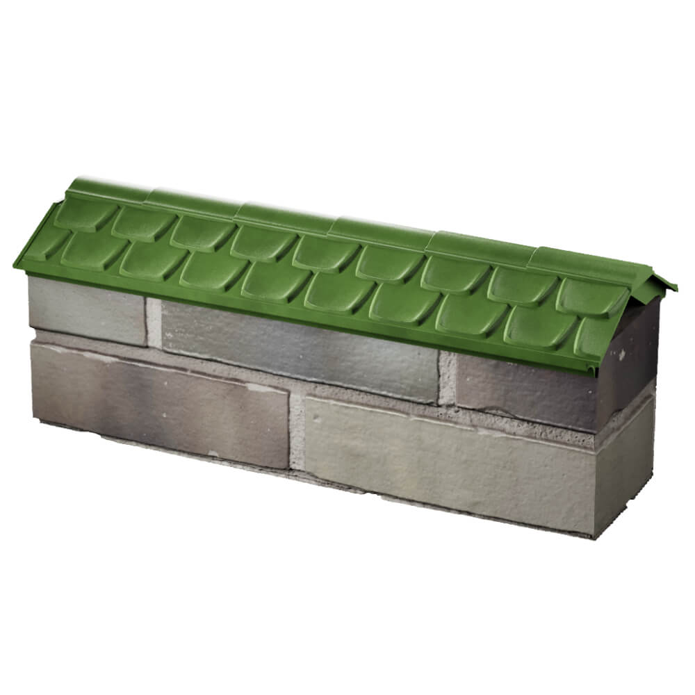 Парапет Zking Эльбрус Зеленый с посадкой на 0.5 кирпича (130мм) в Вельске фото