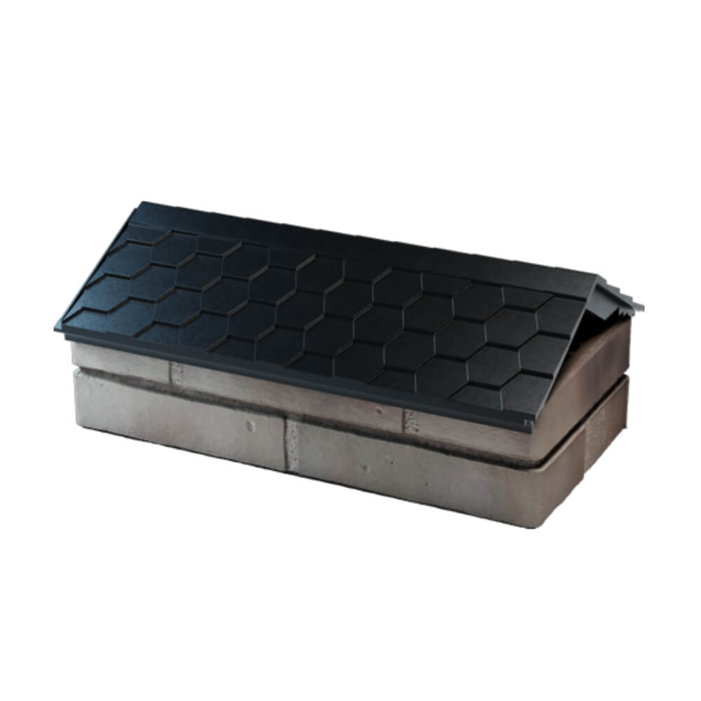 Парапет Zking Эверест Черный с посадкой на 1 кирпич (200/225/255мм) в Вельске фото