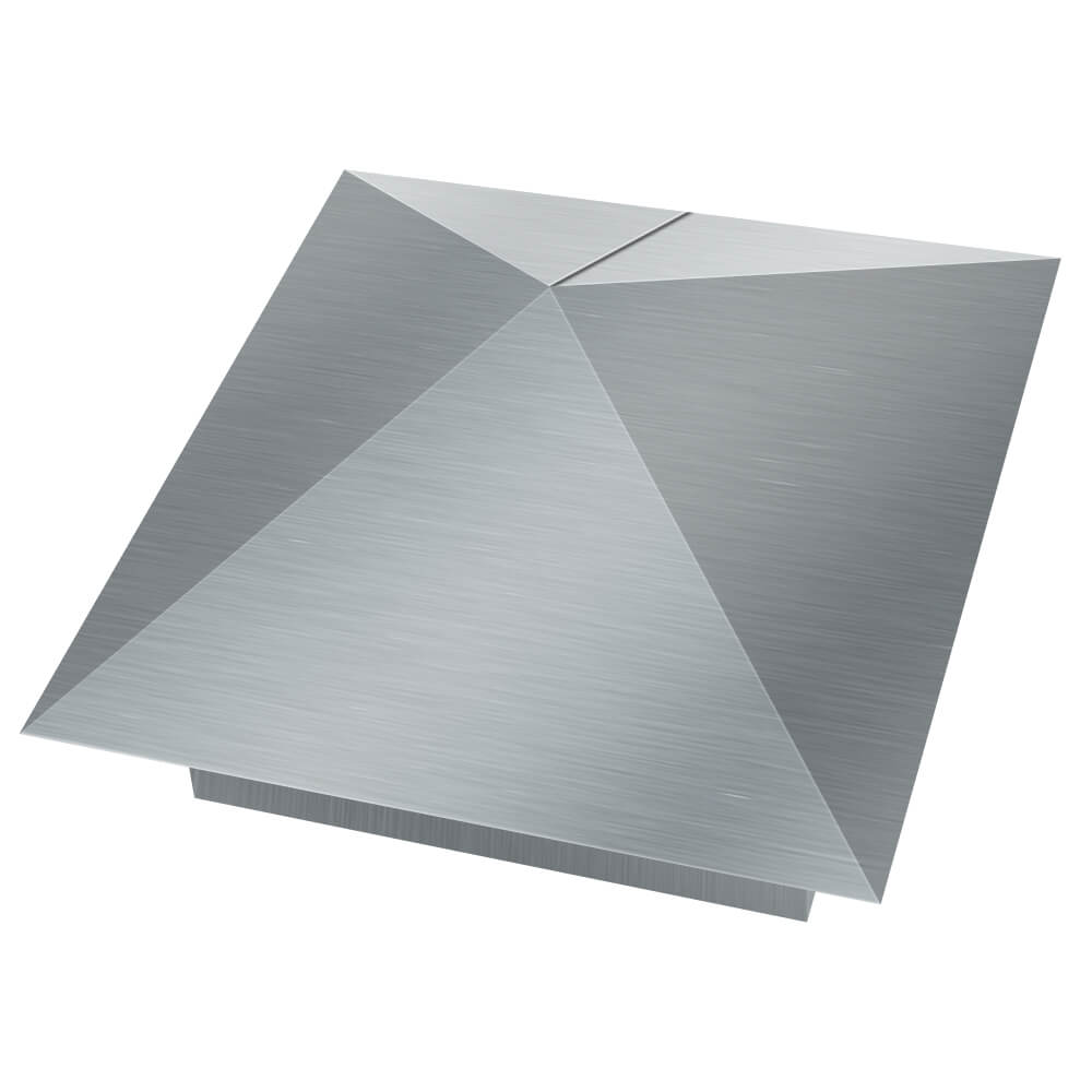 Колпак металлический 380х380мм оцинкованный заборный Вельск фото