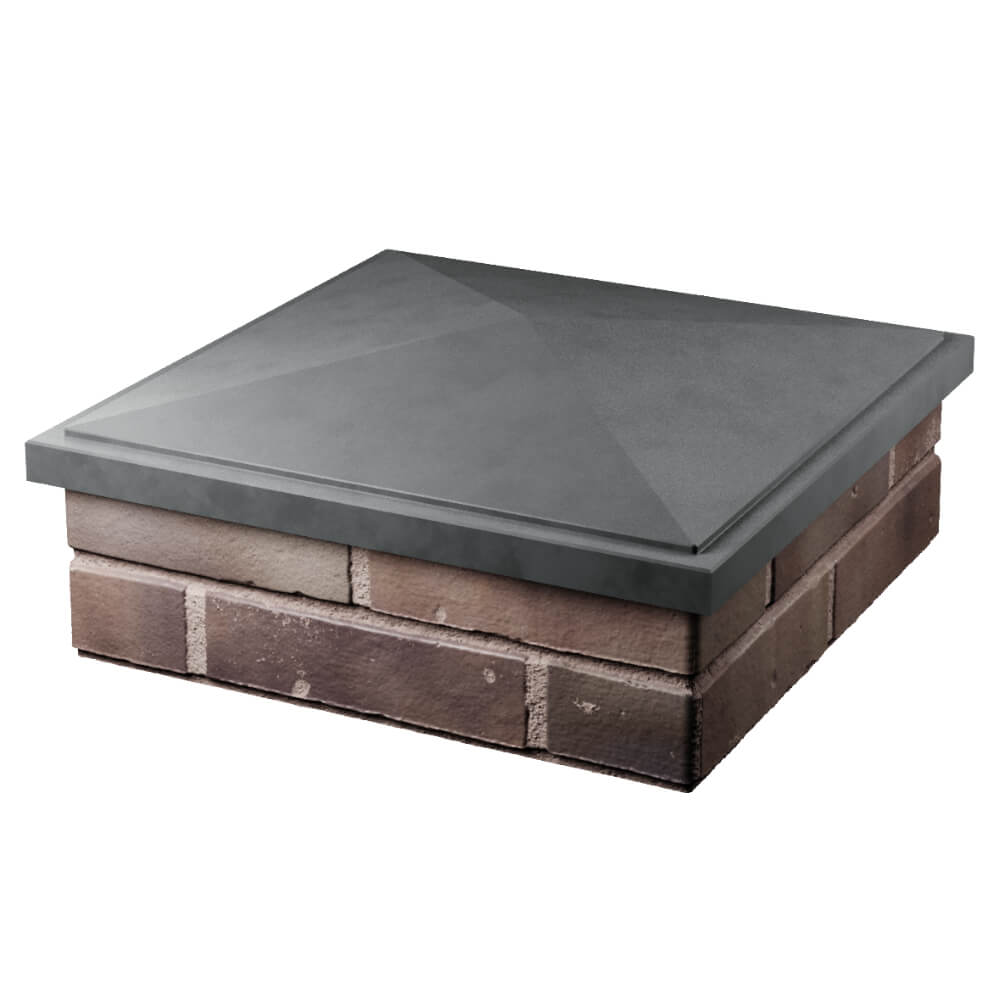 Колпак Zking БонаМоно Серый на столб 2х2 кирпича (515х515, 530х530мм) в Вельске фото