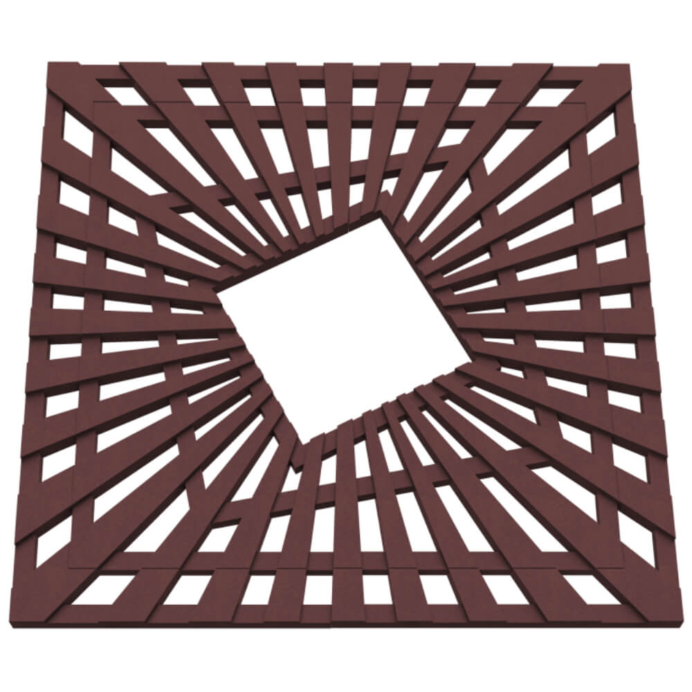 Приствольная решетка для дерева ZKING ATMOSPHERE 1.2х1.2м Коричневая в Вельске фото