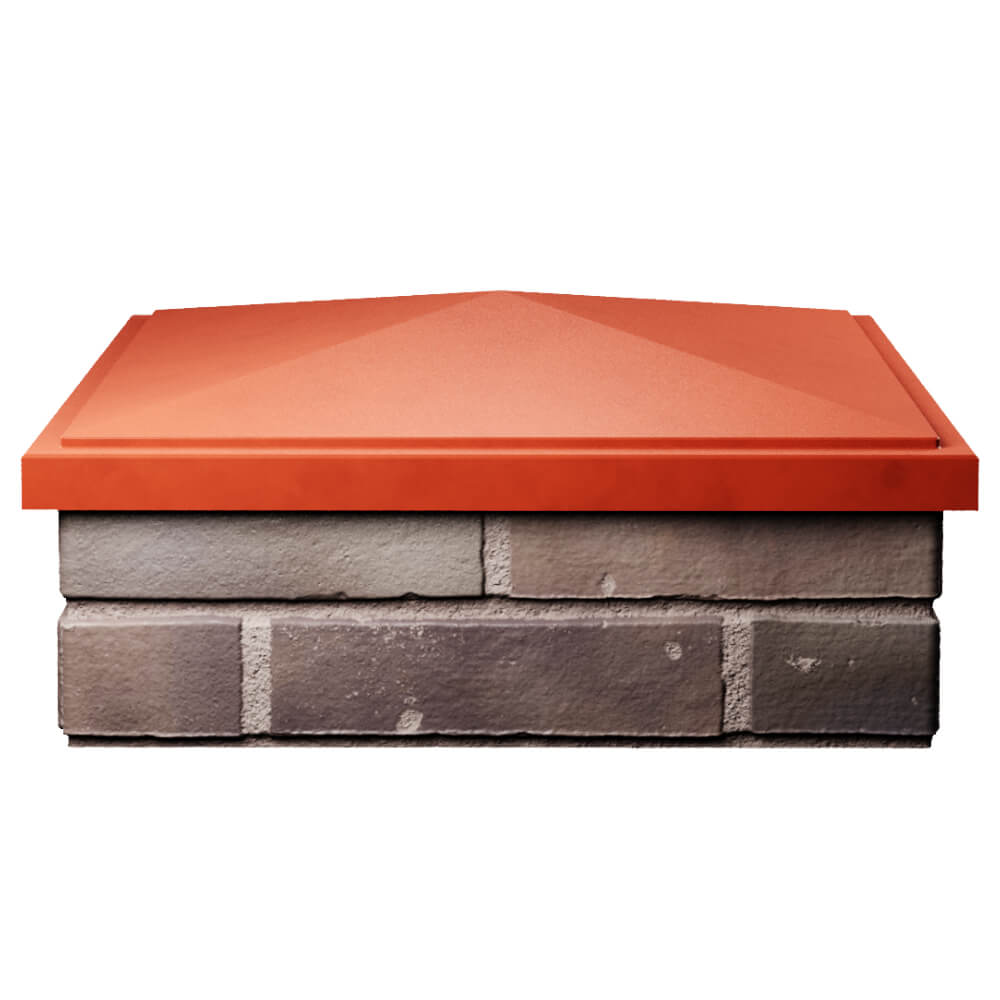 Колпак Zking БонаМоно Красный на столб 2х2 кирпича (515х515, 530х530мм) Вельск фото