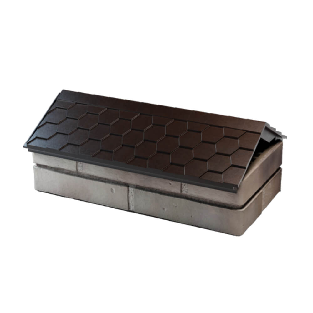 Парапет Zking Эверест Коричневый с посадкой на 1 кирпич (200/225/255мм) в Вельске фото