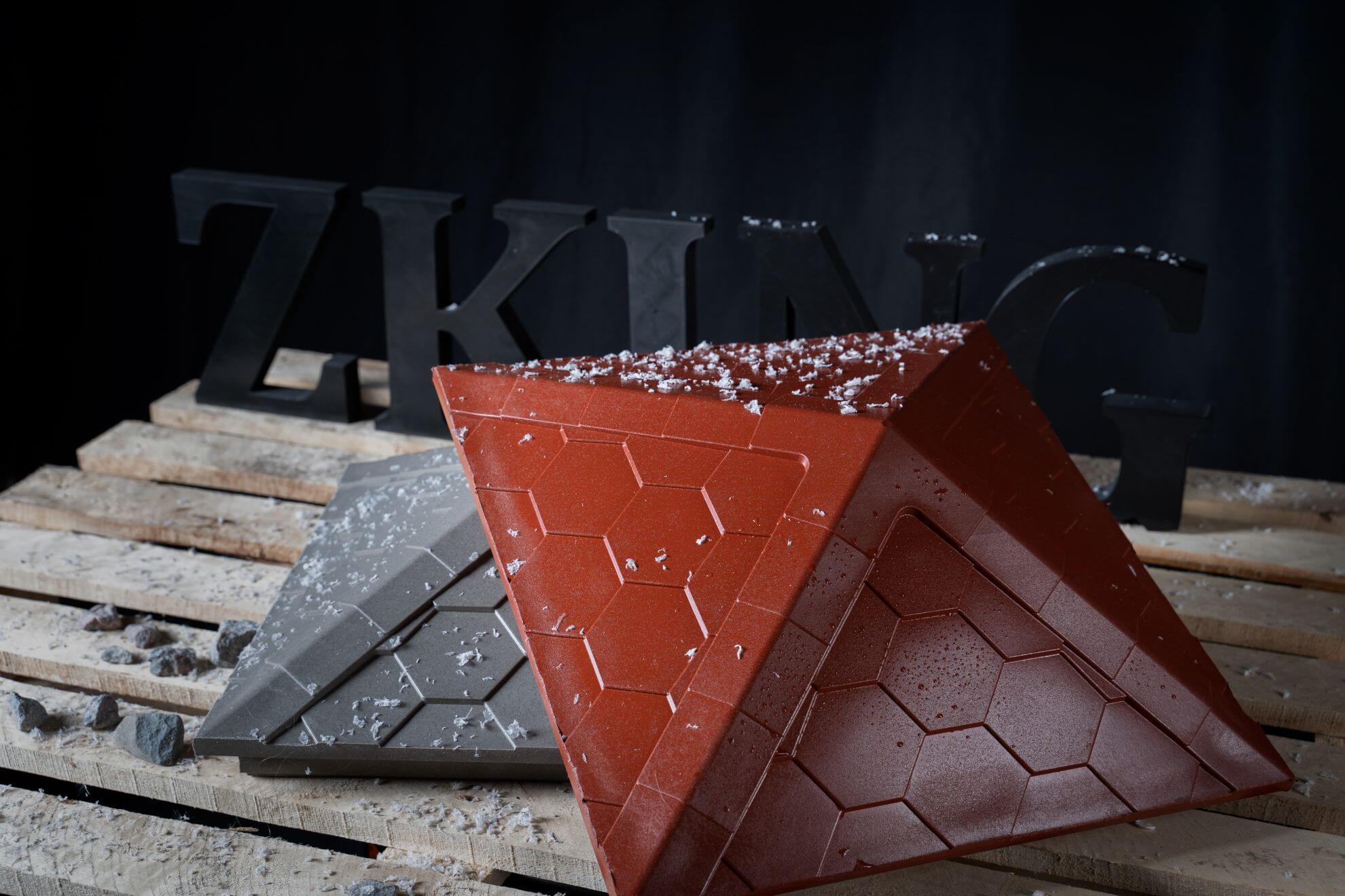 Колпак Zking Эверест Красный на столб 1.5х1.5 кирпича (390х390мм) в Вельске фото