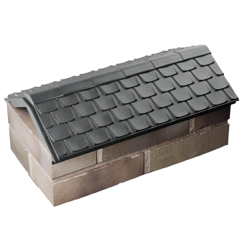 Парапет Zking Эльбрус Серый с посадкой на 1 кирпич (255мм) в Вельске фото