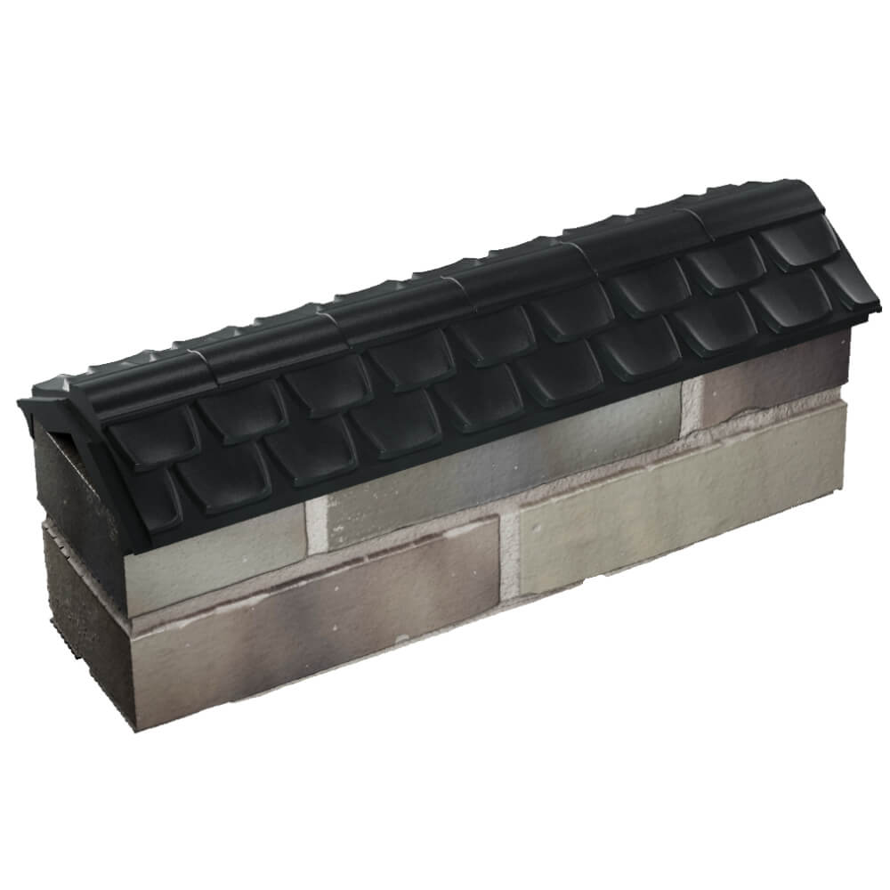 Парапет Zking Эльбрус Черный с посадкой на 0.5 кирпича (130мм) в Вельске фото