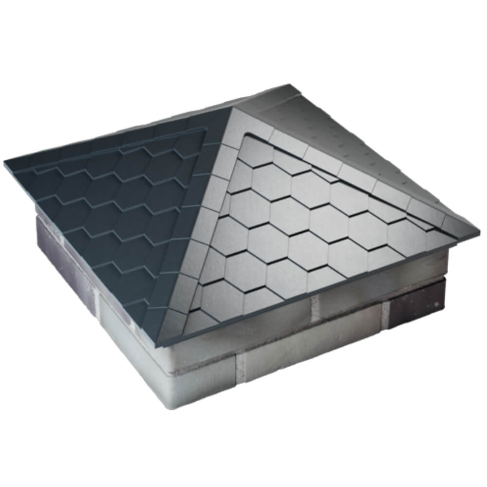 Колпак Zking Эверест Серый на столб 2х2 кирпича (535х535мм) Вельск фото