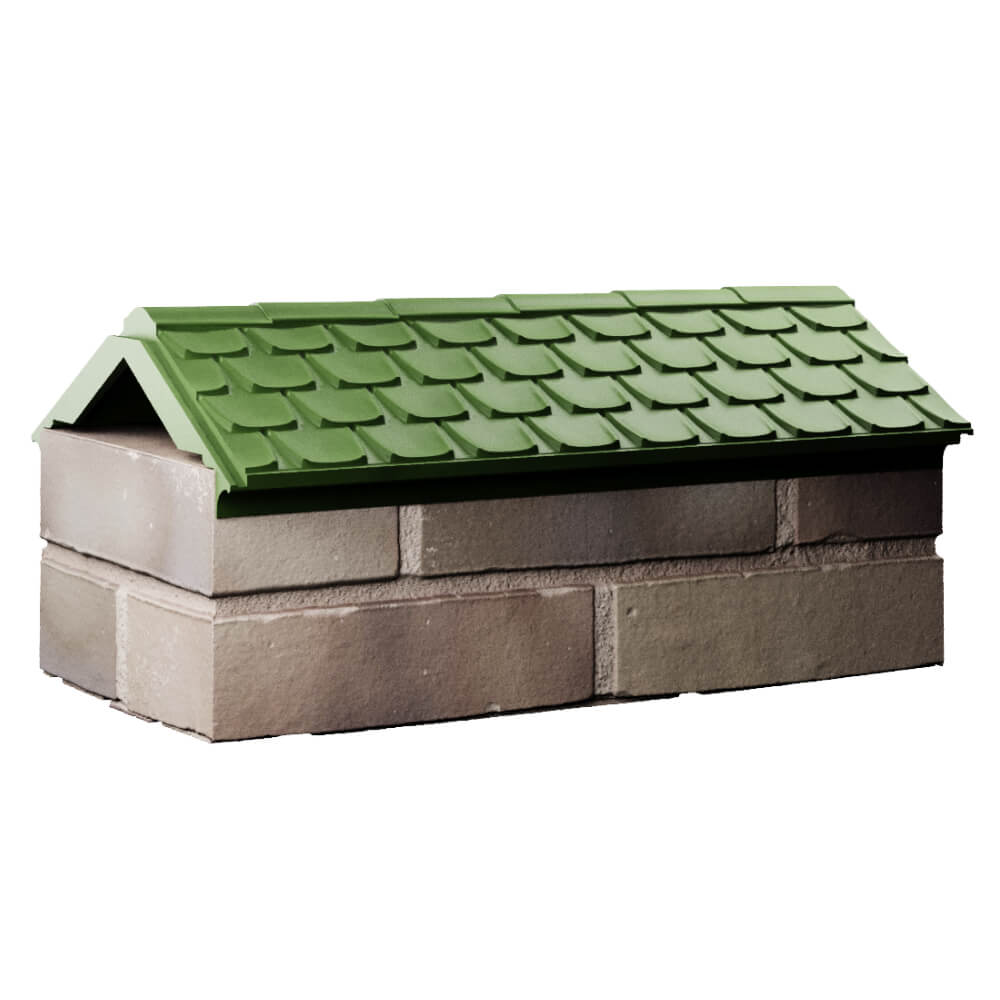 Парапет Zking Эльбрус Зеленый с посадкой на 1 кирпич (255мм) Вельск фото