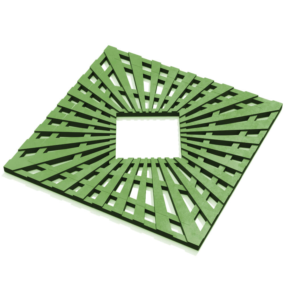 Приствольная решетка для дерева ZKING ATMOSPHERE 1.2х1.2м Зеленая в Вельске фото