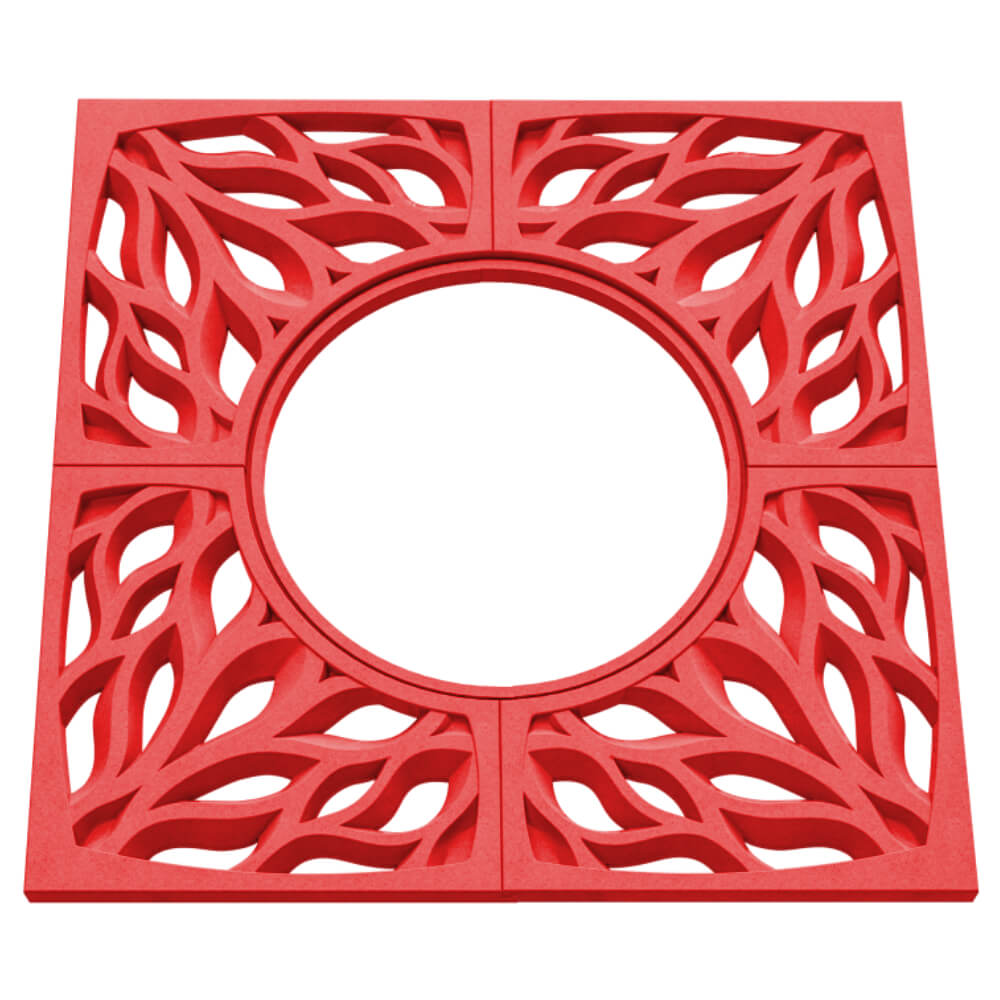 Приствольная решетка для дерева ZKING CRUST 1.2х1.2м Красная в Вельске фото