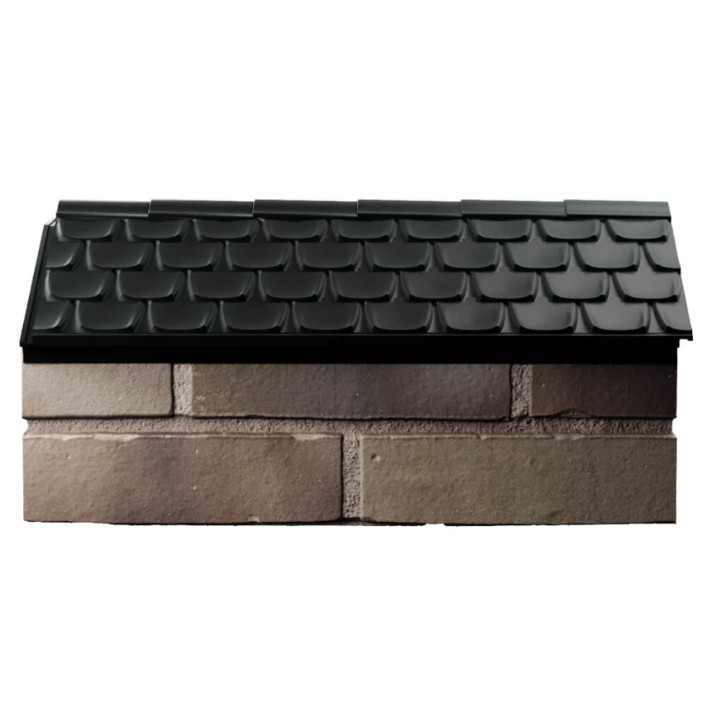 Парапет Zking Эльбрус Черный с посадкой на 1 кирпич (255мм) в Вельске фото