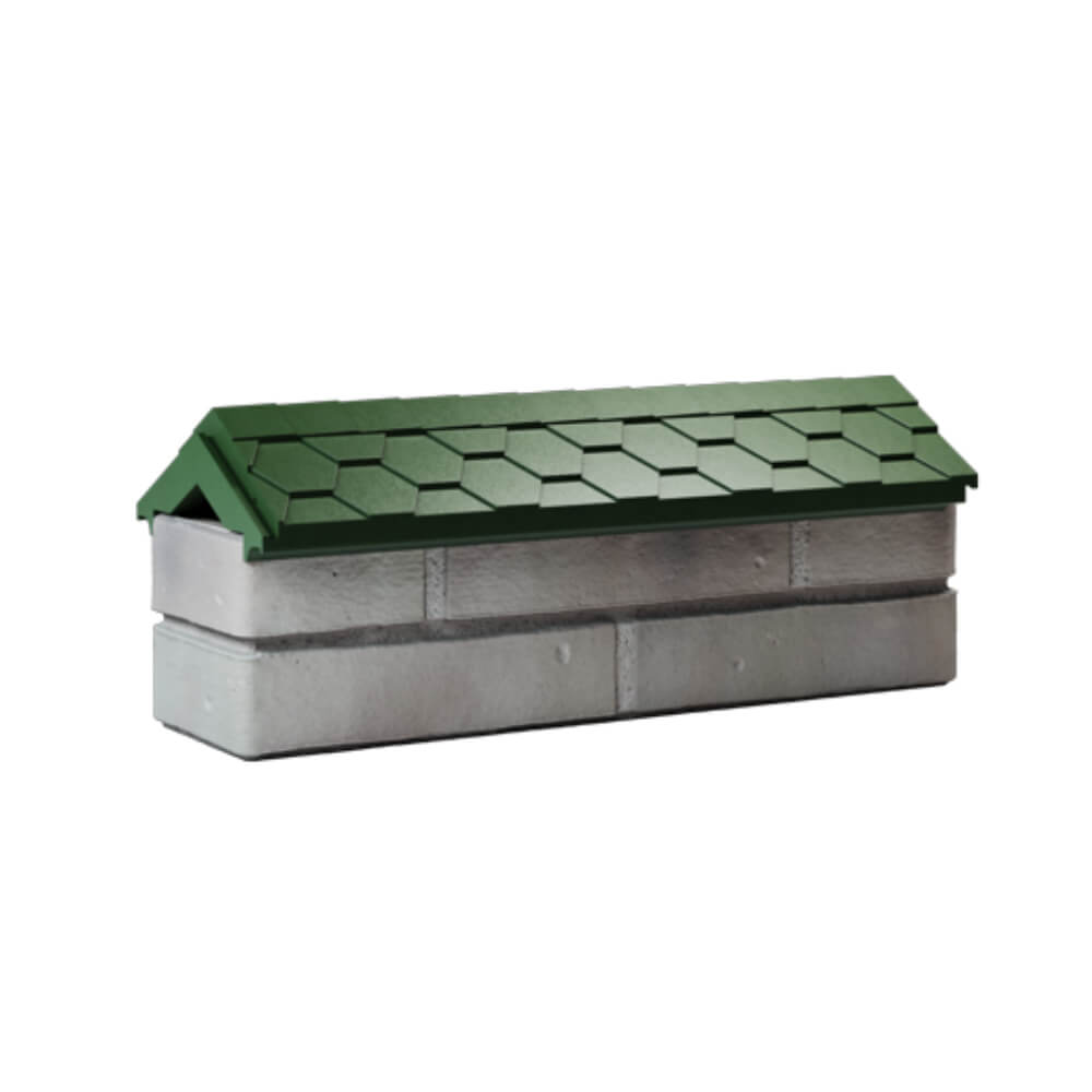 Парапет Zking Эверест Зеленый с посадкой на 0.5 кирпича (130мм) Вельск фото