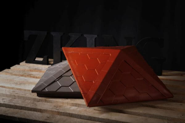 Колпак Zking Эверест Красный на столб 1.5х1.5 кирпича (390х390мм) в Вельске фото