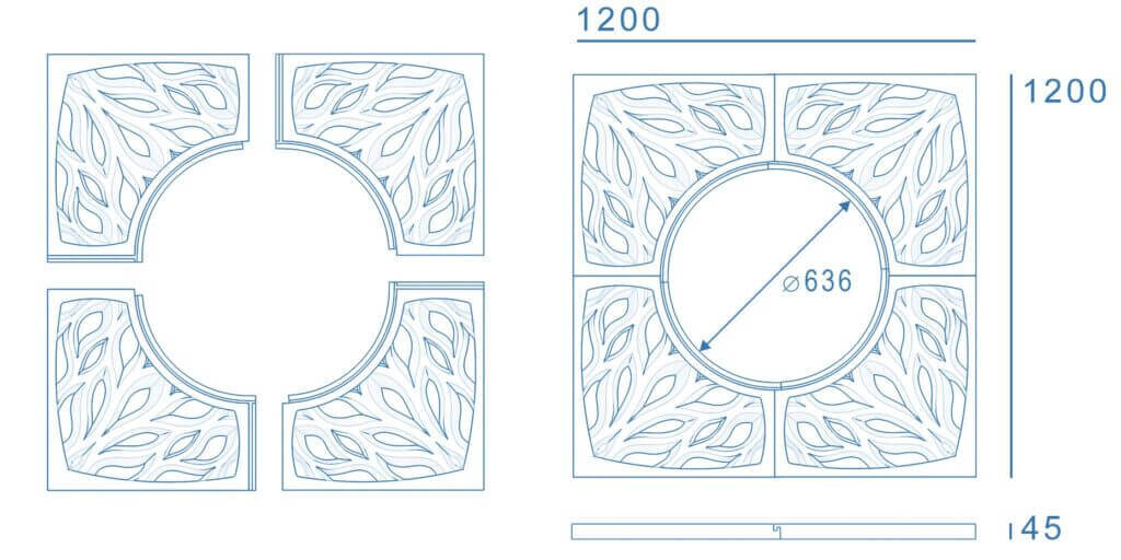 Приствольная решетка для дерева ZKING CRUST 1.2х1.2м Черная в Вельске фото