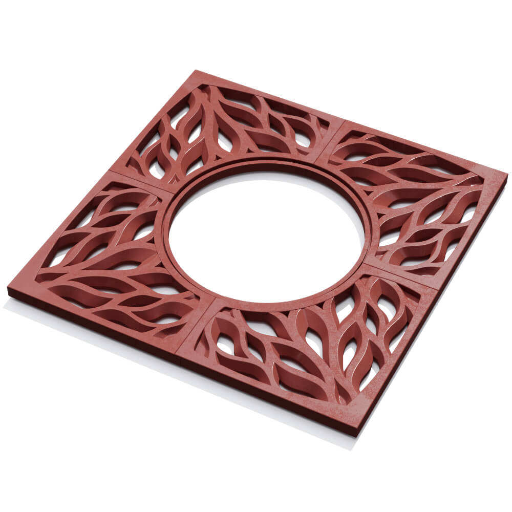 Приствольная решетка для дерева ZKING CRUST 1.2х1.2м Красная в Вельске фото