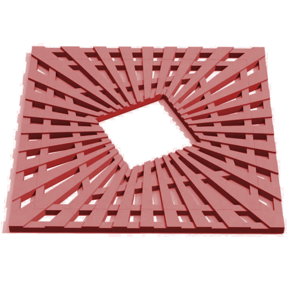 Приствольная решетка для дерева ZKING ATMOSPHERE 1.2х1.2м Красная Вельск фото