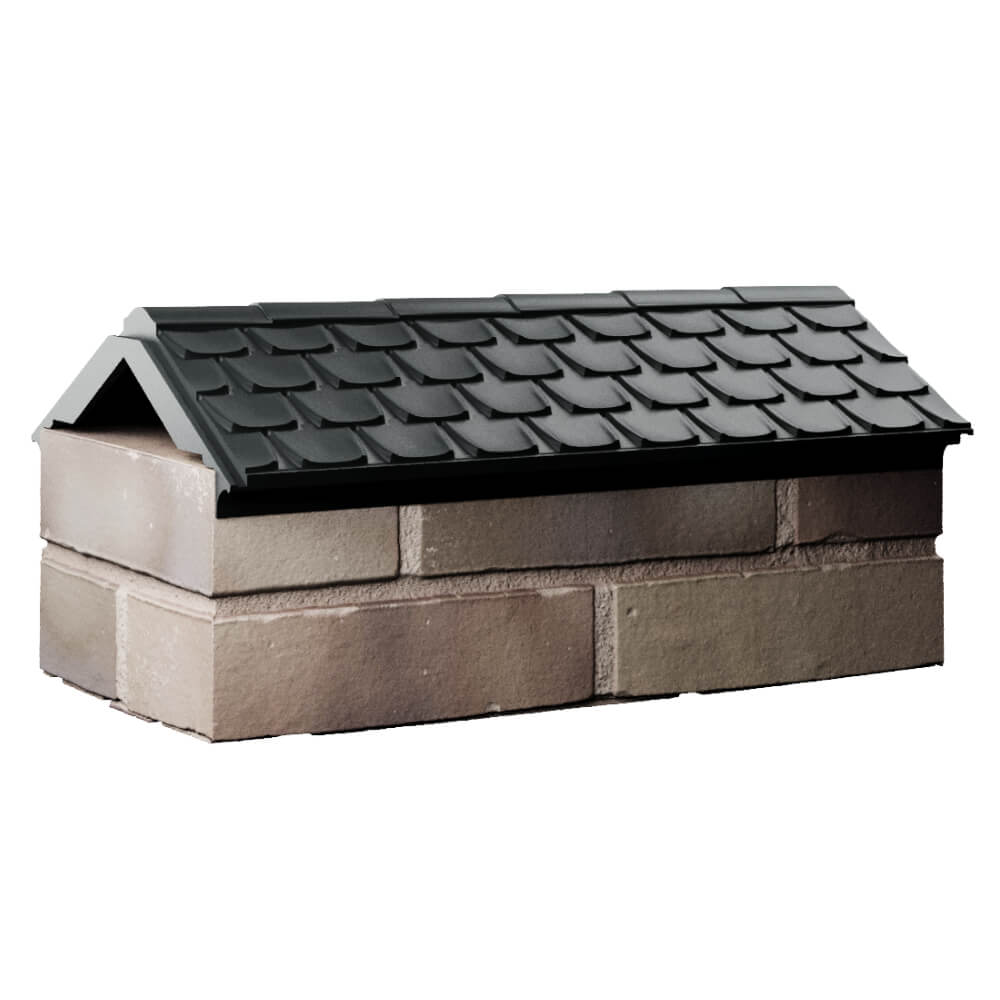 Парапет Zking Эльбрус Черный с посадкой на 1 кирпич (255мм) Вельск фото