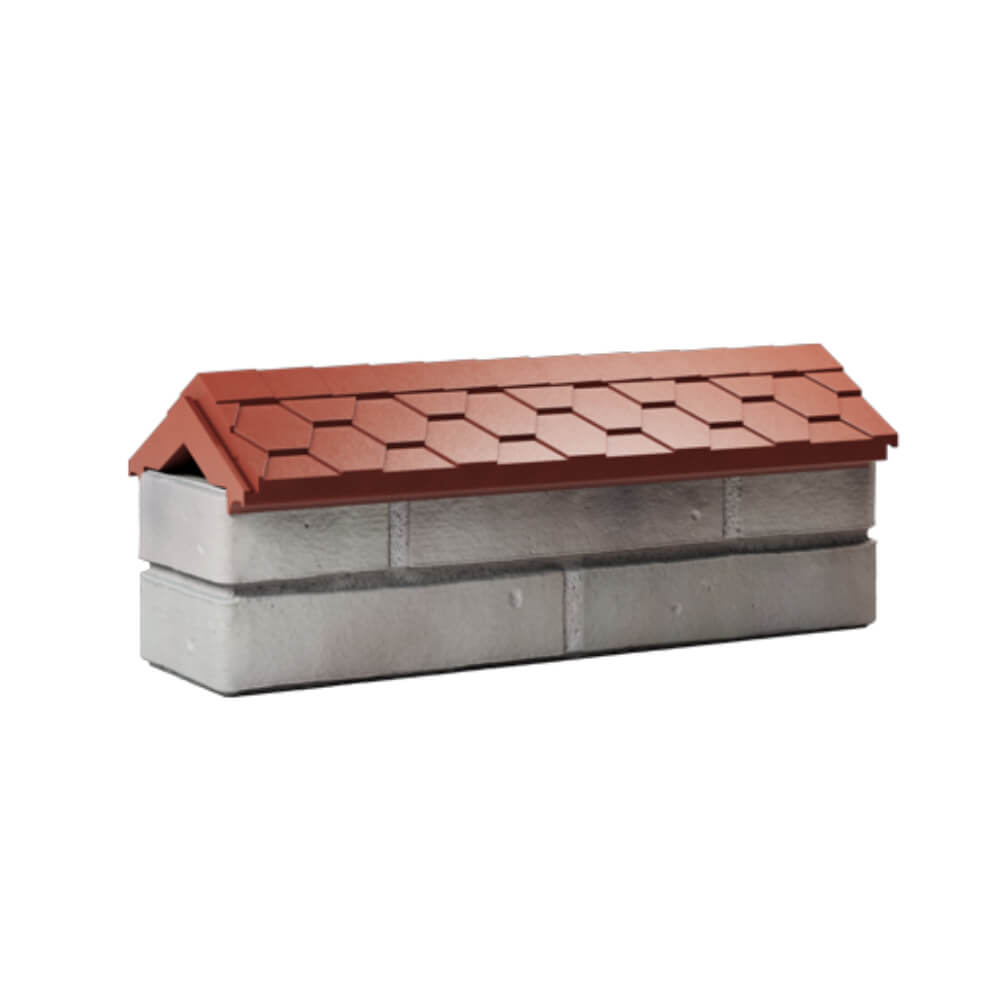 Парапет Zking Эверест Красный с посадкой на 0.5 кирпича (130мм) Вельск фото