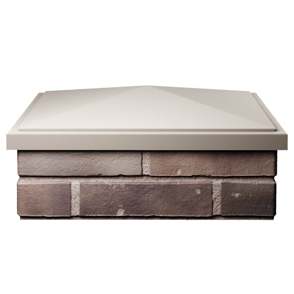 Колпак Zking БонаМоно Бежевый на столб 2х2 кирпича (515х515, 530х530мм) Вельск фото