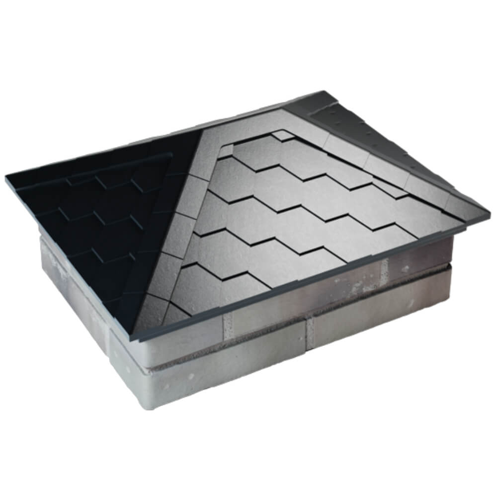 Колпак Zking Эверест Черный на столб 2х1.5 кирпича (520х390мм) Вельск фото