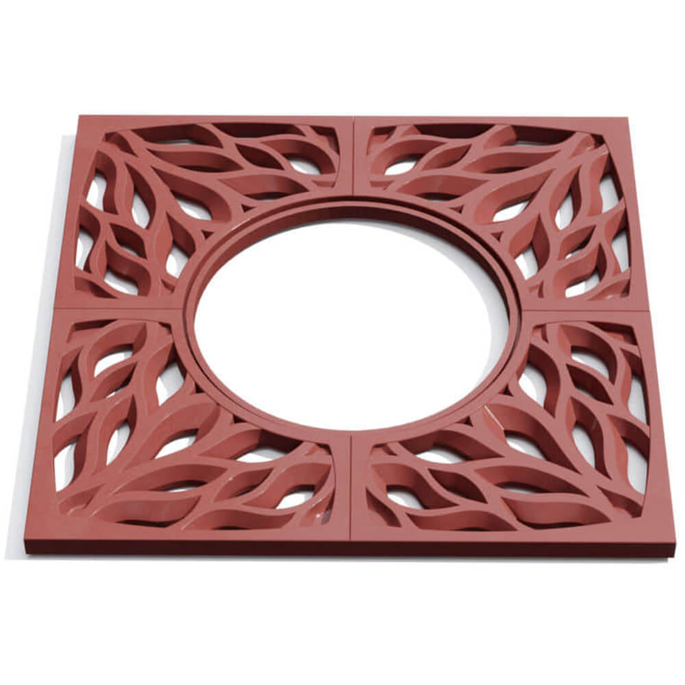 Приствольная решетка для дерева ZKING CRUST 1.2х1.2м Красная Вельск фото