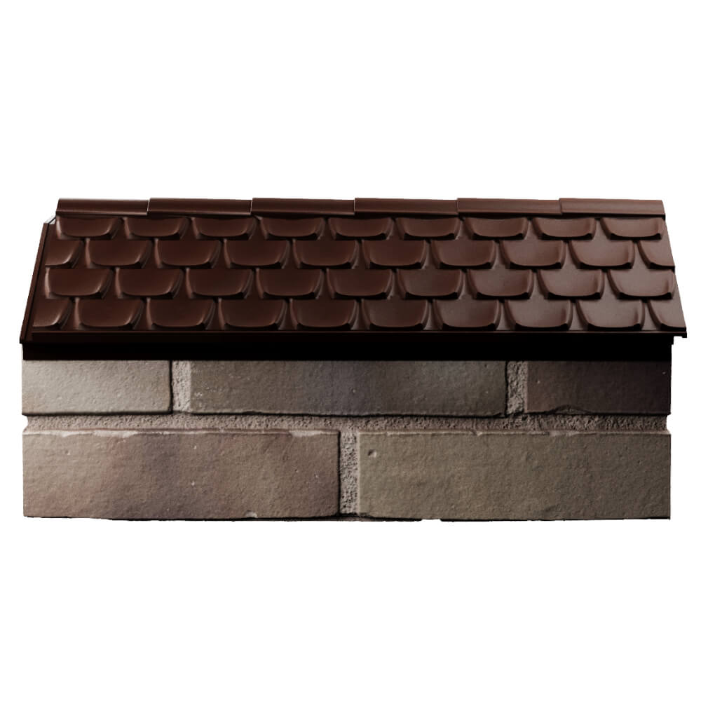 Парапет Zking Эльбрус Коричневый с посадкой на 1 кирпич (255мм) в Вельске фото