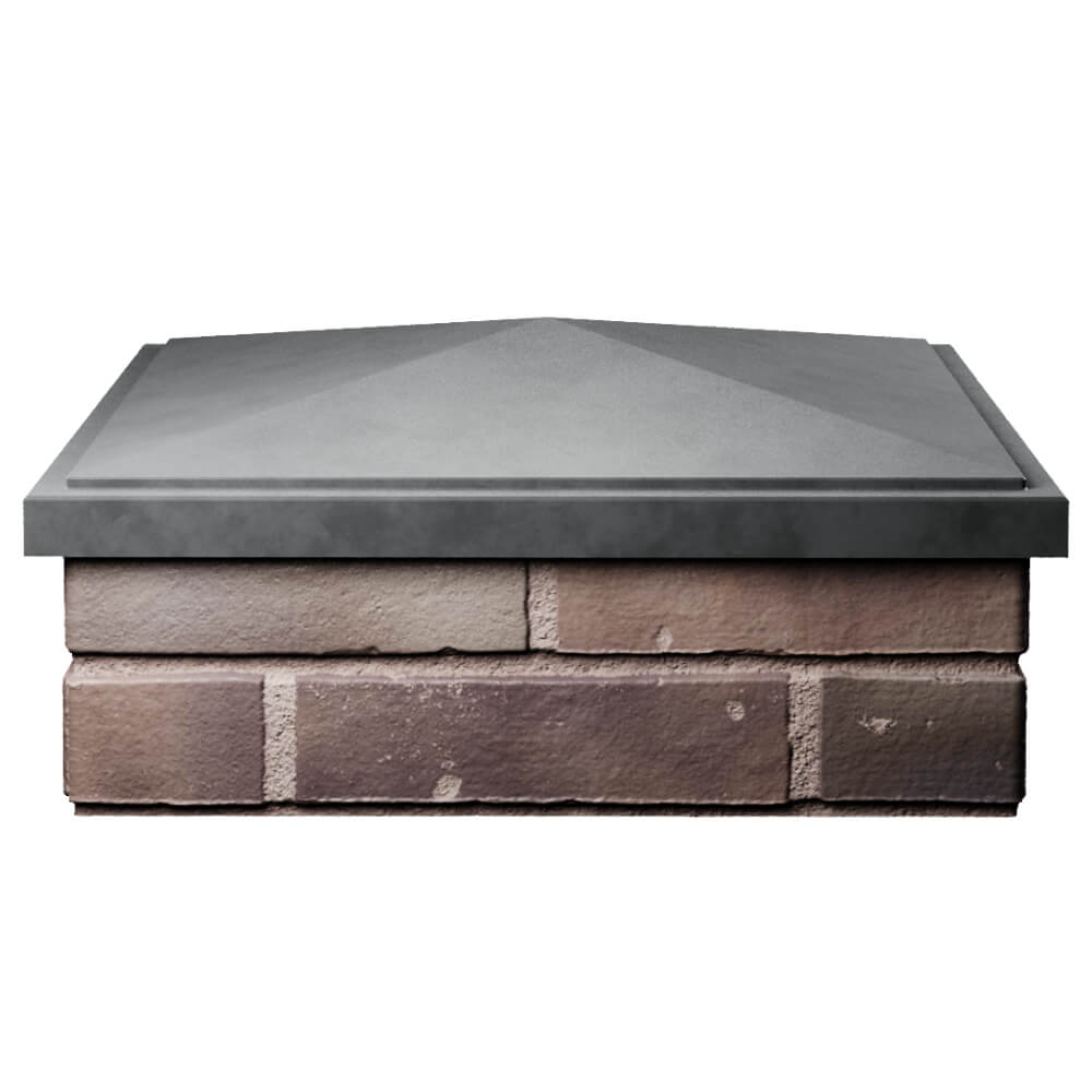 Колпак Zking БонаМоно Серый на столб 2х2 кирпича (515х515, 530х530мм) Вельск фото