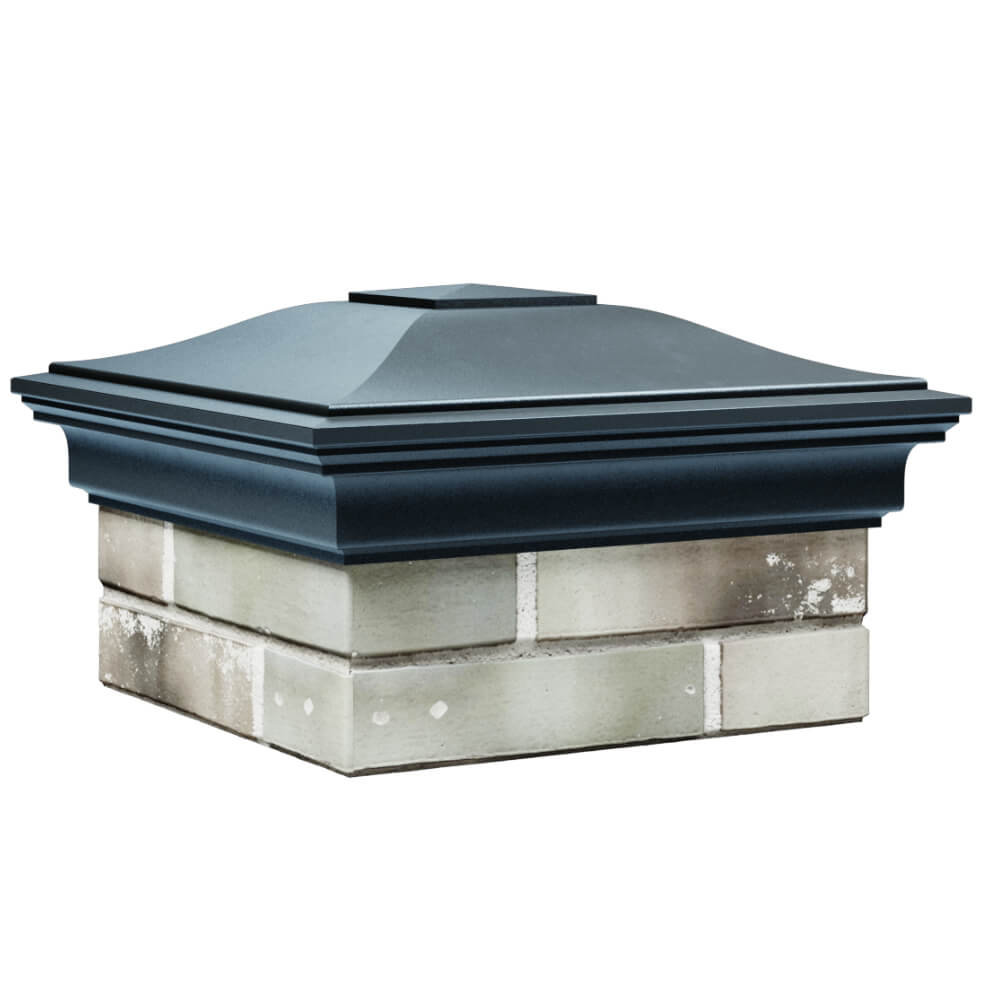 Колпак Zking Монблан Серый на столб 1.5х1.5 кирпича (385х385мм) в Вельске фото