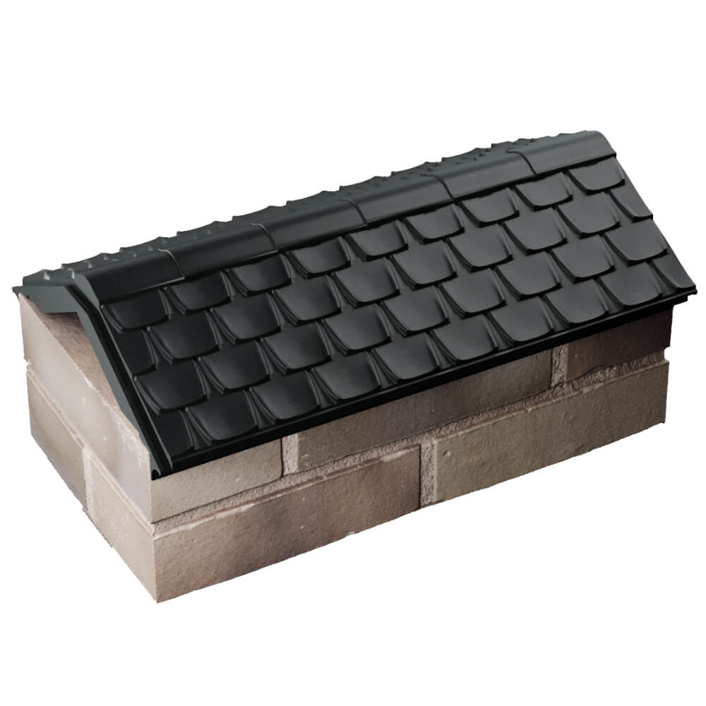 Парапет Zking Эльбрус Черный с посадкой на 1 кирпич (255мм) в Вельске фото