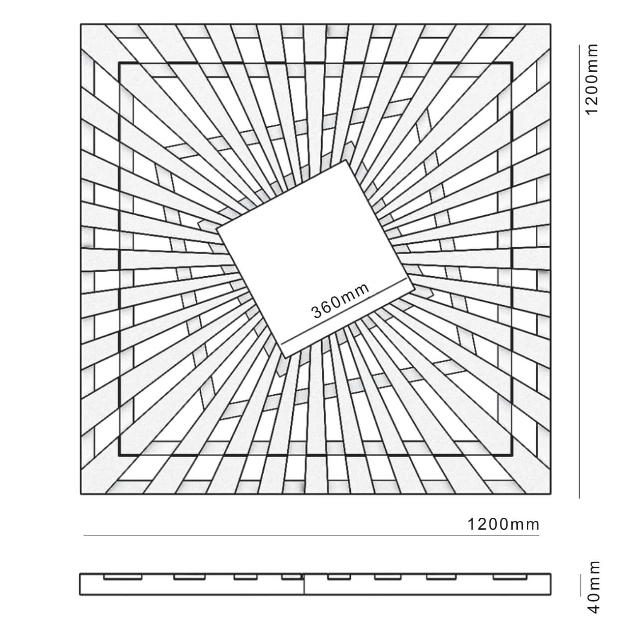Приствольная решетка для дерева ZKING ATMOSPHERE 1.2х1.2м Черная в Вельске фото