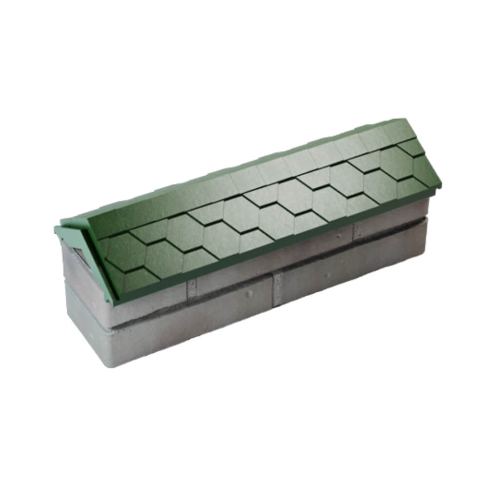 Парапет Zking Эверест Зеленый с посадкой на 0.5 кирпича (130мм) в Вельске фото