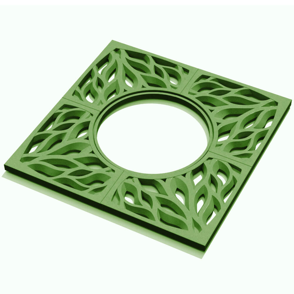 Приствольная решетка для дерева ZKING CRUST 1.2х1.2м Зеленая в Вельске фото