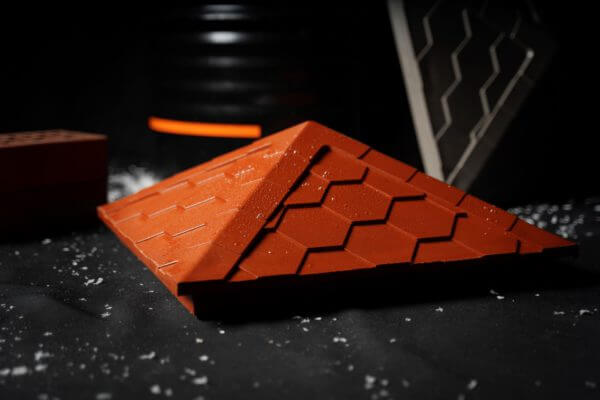 Колпак Zking Эверест Красный на столб 1.5х1.5 кирпича (390х390мм) в Вельске фото