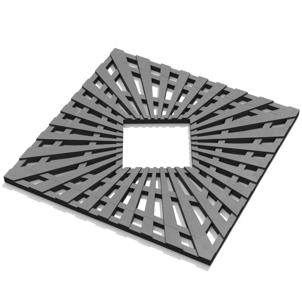 Приствольная решетка для дерева ZKING ATMOSPHERE 1.2х1.2м Серая в Вельске фото