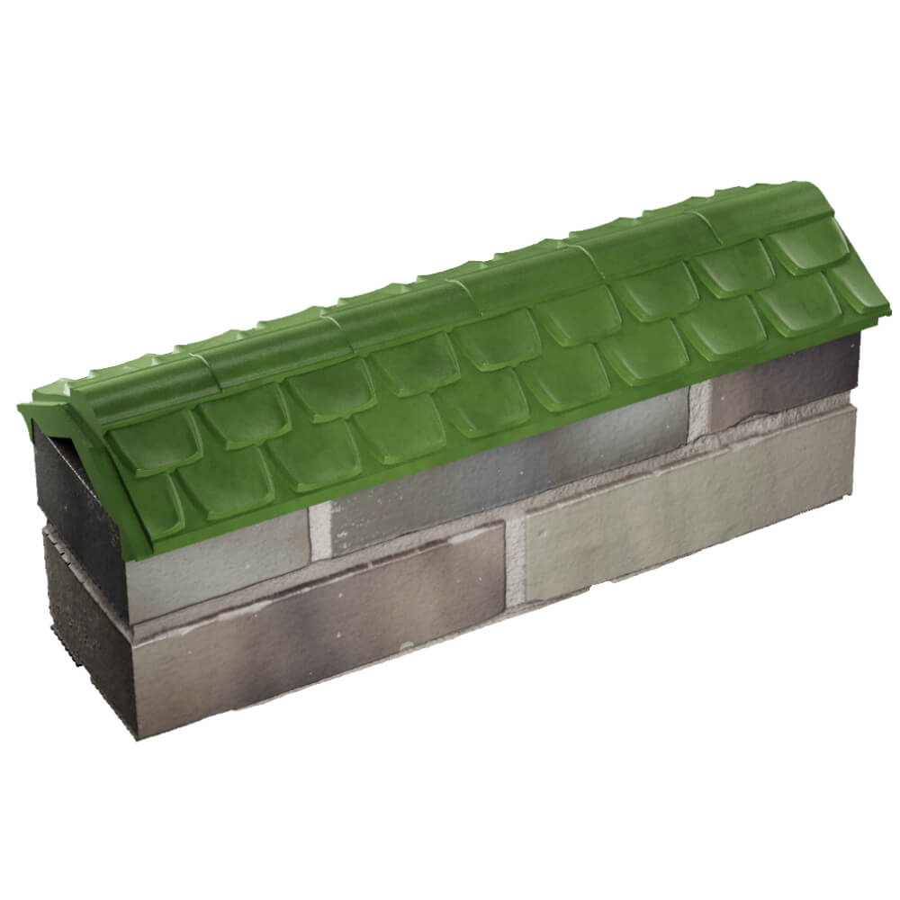 Парапет Zking Эльбрус Зеленый с посадкой на 0.5 кирпича (130мм) в Вельске фото